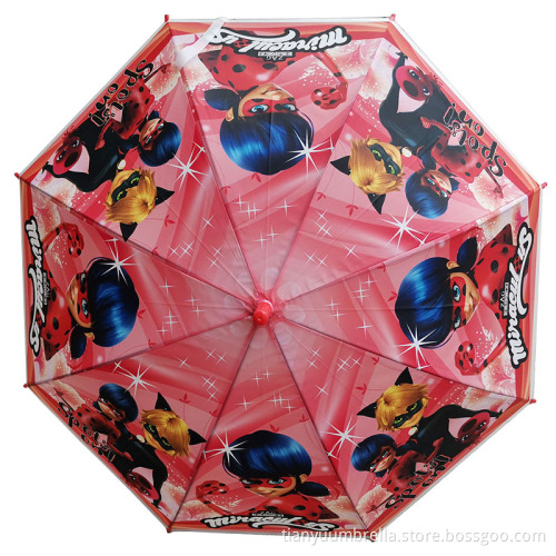 Cute Cartoon Umbrella With Whistle Plastic
